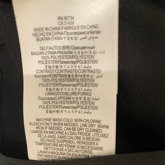 BCBGMaxAzria Suni Jacquard Black Teal Fit & Flare Dress - Picture 7 of 8